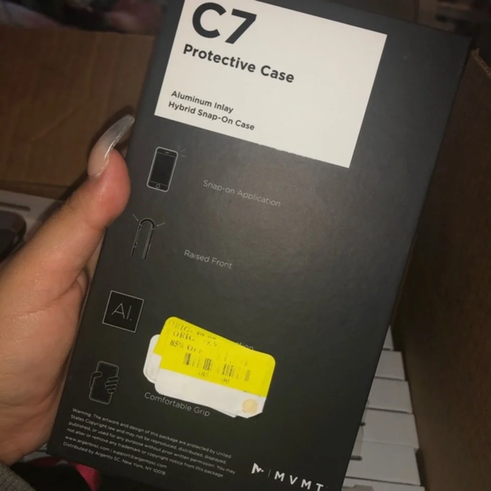 mvmt c7 navy aluminum phone case
